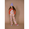 Apple Cake Floral Print Overalls, Multicolours - Overalls - 2