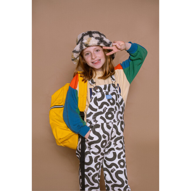 The Alphebet Print Overalls, Black And White - Overalls - 2