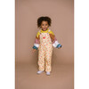 The Heart And The Bottle Floral Print Corduroy Overalls, Yellow - Overalls - 2