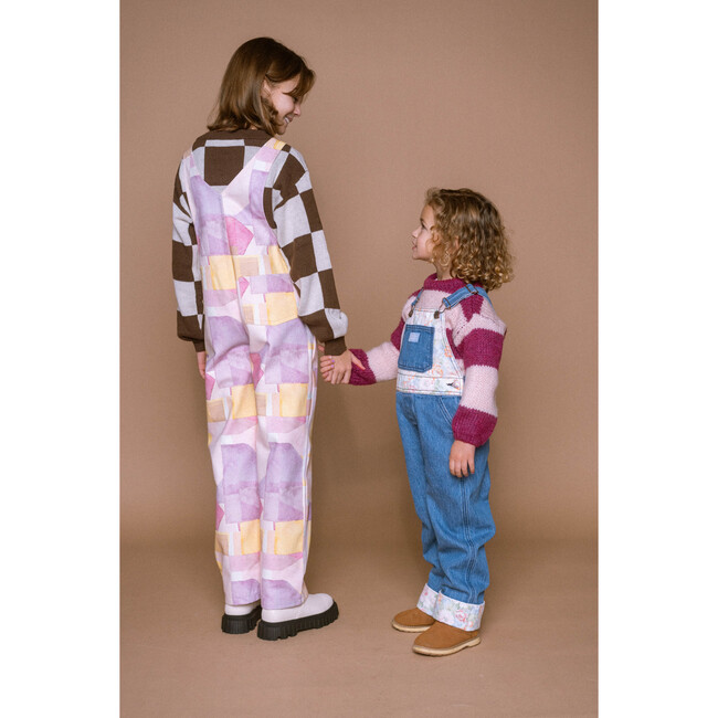 Elmer Print Overalls, Pink And Yellow - Overalls - 6