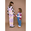 Elmer Print Overalls, Pink And Yellow - Overalls - 6