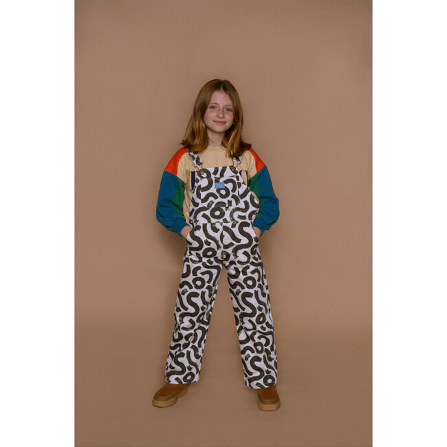 The Alphebet Print Overalls, Black And White - Overalls - 6