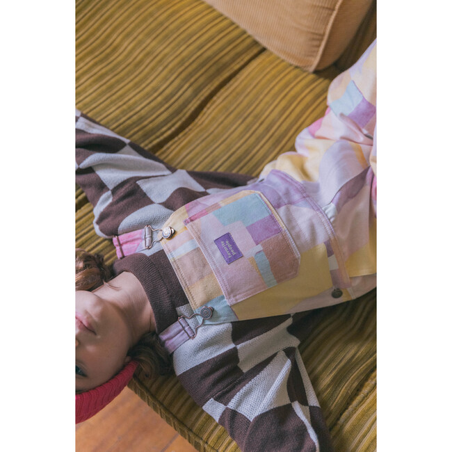 Elmer Print Overalls, Pink And Yellow - Overalls - 7