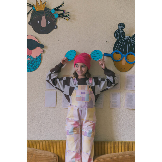 Elmer Print Overalls, Pink And Yellow - Overalls - 8