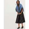 Women's Matilda Dress, Black Ikat Floral Taffeta - Dresses - 2