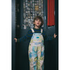 Oliver Twist Print Overalls, Green And Blue - Overalls - 3