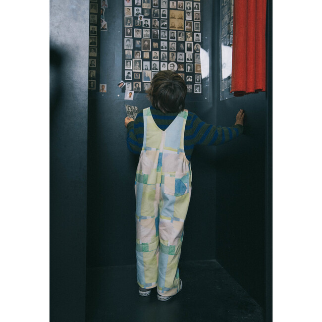 Oliver Twist Print Overalls, Green And Blue - Overalls - 4