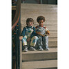 Oliver Twist Print Overalls, Green And Blue - Overalls - 5