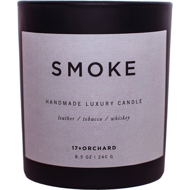 Smoke Candle - Leather, Tobacco, Burnt Wood