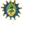 Party Animal Crocodile Head Coat Hook, Green And Multicolors - Animal Heads - 1 - thumbnail