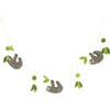 Sloth Felt Garland, Grey And Green - Animal Heads - 1 - thumbnail