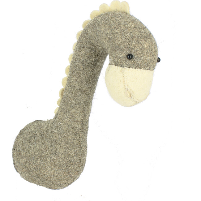 Neutral Mini Diplodocus Head, Grey And Cream - Animal Heads - 2