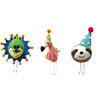 Party Animal Sloth Head Coat Hook, Grey And Multicolors - Animal Heads - 3