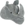 Medium Velvet Rhino Head Wall Decoration, Grey - Animal Heads - 2