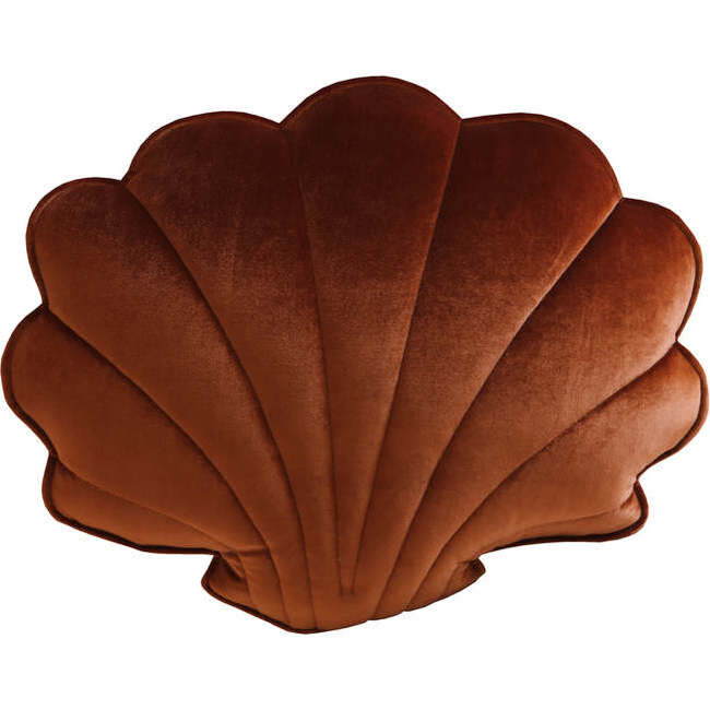 Velvet Shell Pillow, Copper Pearl