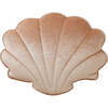 Velvet Shell Pillow, Beige Pearl - Decorative Pillows - 1 - thumbnail