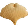Velvet Ginkgo Pillow, Honey - Decorative Pillows - 1 - thumbnail