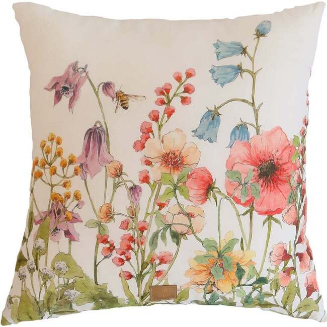 Wildflowers Print Pillow, Multicolors