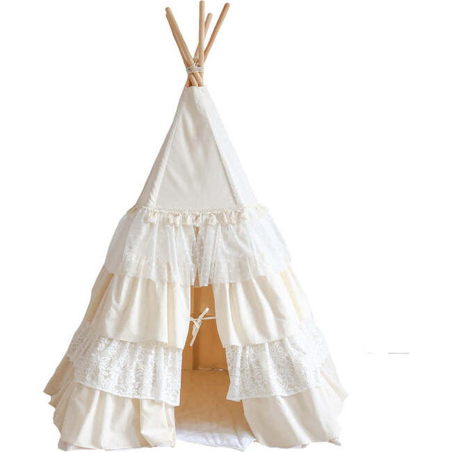 Play Tent With Frills And Embroidery, Shabby Chic