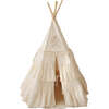 Play Tent With Frills And Mat Set, Boho - Play Tents - 1 - thumbnail