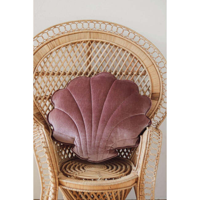Velvet Shell Pillow, Cosmic Pearl - Decorative Pillows - 2