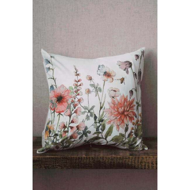 Wildflowers Print Pillow, Multicolors - Decorative Pillows - 2