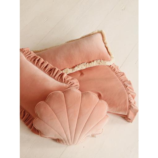 Soft Velvet Shell Pillow, Apricot - Decorative Pillows - 2