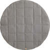 Round Play Mat, Grey Linen - Playmats - 1 - thumbnail