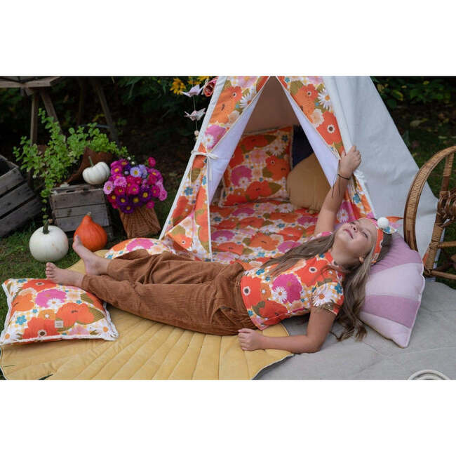 Play Tent And Mat Set, Picnic With Flowers - Play Tents - 6