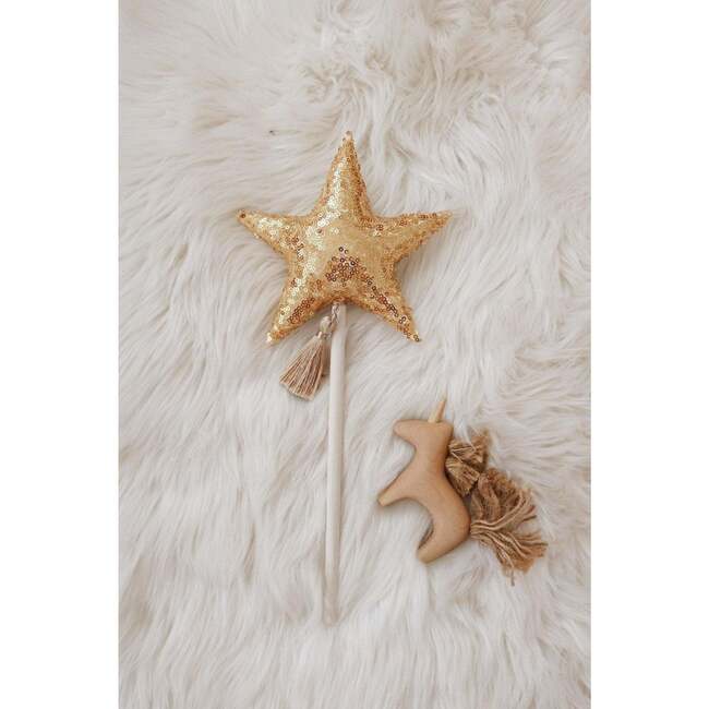 Sequins Star Magic Wand, Gold - Costumes - 2