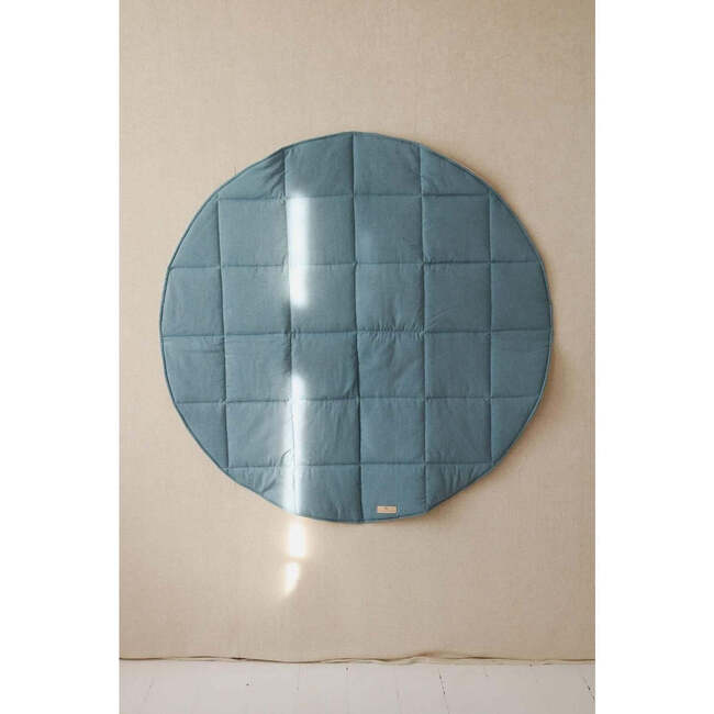Round Cotton Play Mat, Jeans - Playmats - 2