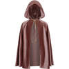 Little Riding Sequins Hood Velvet Magic Cape, Purple - Costumes - 1 - thumbnail