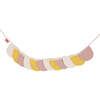 Linen Garland With Half Moons, Powder Pink - Accents - 1 - thumbnail