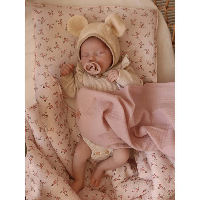 Muslin Square Nappies, Baby Pink - Blankets - 2