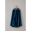 Little Riding Sequins Hood Velvet Magic Cape, Blue And Silver - Costumes - 2