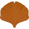 Linen Ginkgo Leaf Play Mat, Caramel - Playmats - 1 - thumbnail