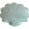 Large Velvet Shell Pillow, Powder Mint - Decorative Pillows - 1 - thumbnail