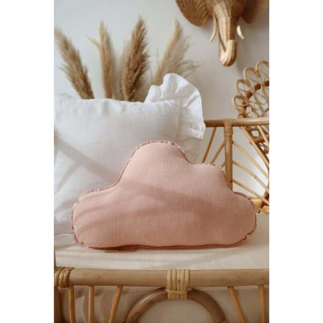 Linen Cloud Pillow, Light Pink - Decorative Pillows - 2