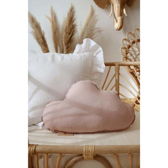 Linen Cloud Pillow, Powder Pink - Decorative Pillows - 2