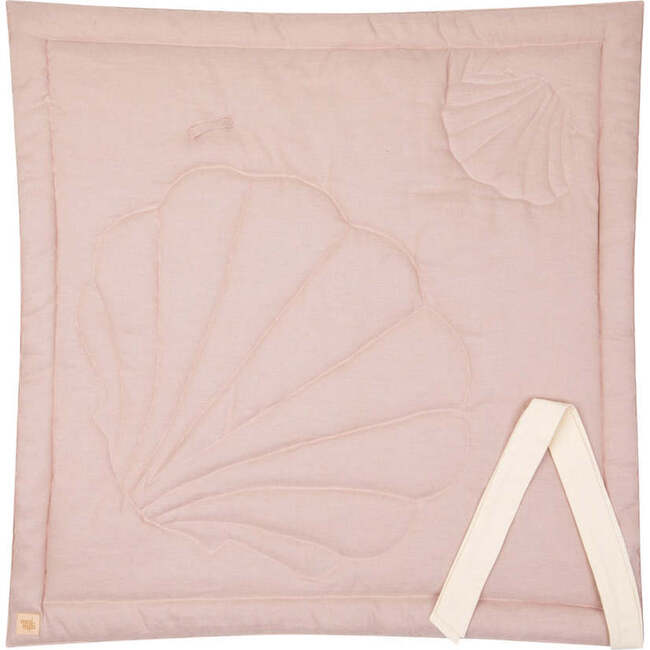 Linen Shell Baby Horn, Powder Pink - Swaddles - 3