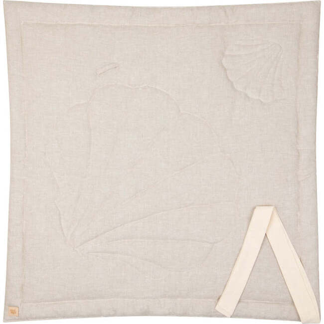 Linen Shell Baby Horn, Sand - Swaddles - 3