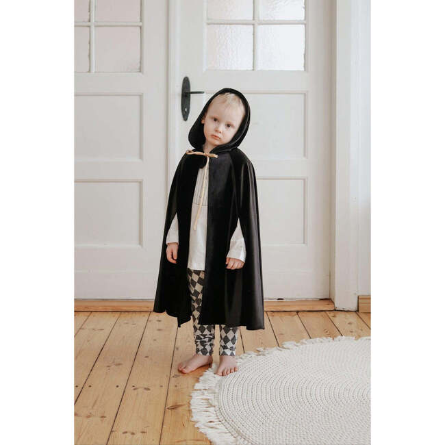 Little Riding Hood Velvet Magic Cape, Black - Costumes - 3