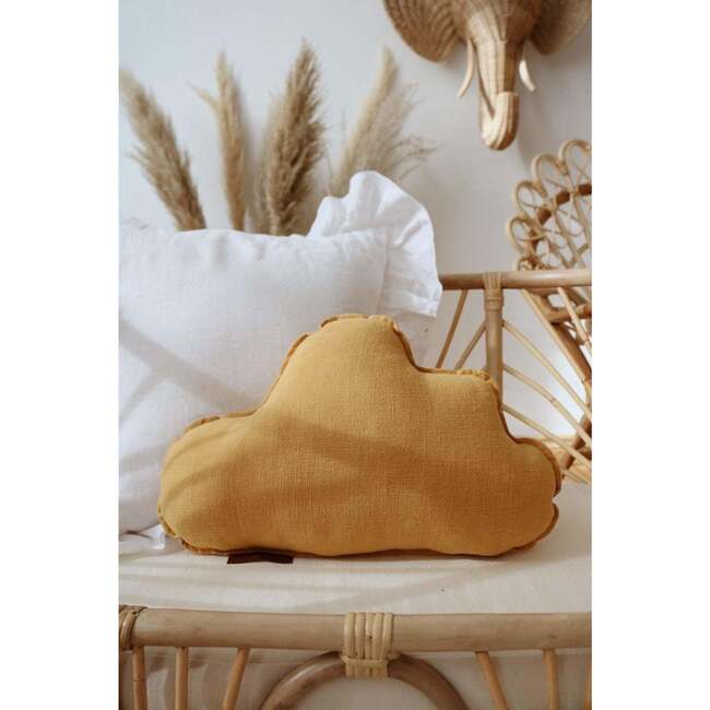 Linen Cloud Pillow, Mango - Decorative Pillows - 2