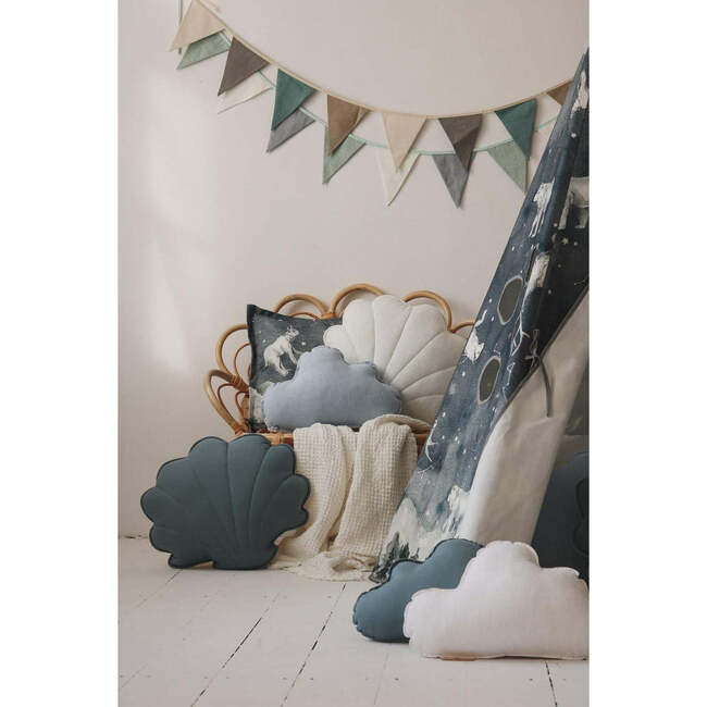 Linen Cloud Pillow, Baby Blue - Decorative Pillows - 3