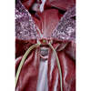 Little Riding Sequins Hood Velvet Magic Cape, Pink - Costumes - 5