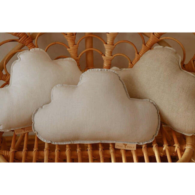 Linen Cloud Pillow, Sand - Decorative Pillows - 5