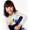 Long Sleeve Rainbow Prism Tee, Ivory Prism Rainbow - T-Shirts - 2