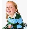 Long Sleeve Rugby, Evergreen Cornflower Stripe - Polo Shirts - 2