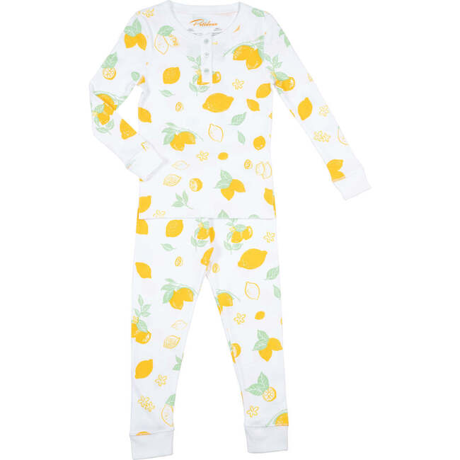 Sweet Amalfi Lemons Pajamas Set,  Yellow