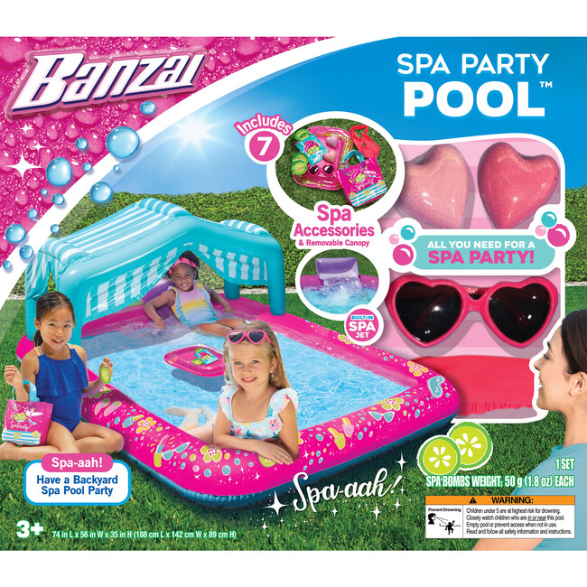 Banzai Spa Party Pool - Have a Backyard Spa Pool Party
